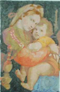 Фотоий: надувательство картины и чертежи MADONNA CON BAMBINO