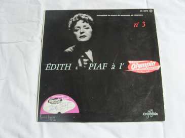 Фотоий: надувательство 33 rpm COLUMBIA - EDITH PIAF