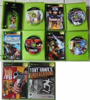 Фотоий: надувательство видео- игры MICROSOFT - LOT XBOX : FAR CRY, ODDWORL, LEGACY OK KAIN ...