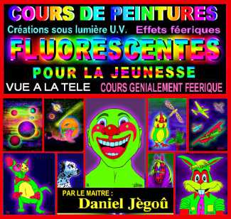 Фотоий: надувательство картины и чертежи CD DE 30 COURS DE PEINTURE FLUO