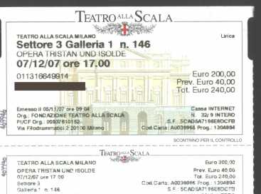 Фотоий: надувательство билеты театра TRISTANO E ISOTTA PRIMA ASSOLUTA - TEATRO ALLA SCALA PRIMA ASSOLUTA