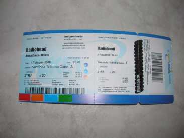 Фотоий: дает для свободно билеты согласия RADEOHEAD 17 GIUGNO 2008 - MILANO