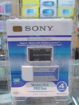 Фотоий: надувательство карточки SONY - MEMORY STICK DUO PRO 4 GIGA