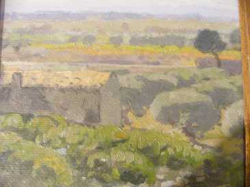 Фотоий: надувательство картины и чертежи PAYSAGE PROVENCAL PAR ALFRED BERGIER