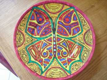 Фотоий: надувательство керамика ASSIETTE DECORATIVE