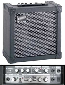 Фотоий: надувательство гитары и другие аппаратуры шнура ROLAND - AMPLI GUITARE A MODELISATION ROLAND CUBE 30