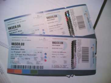 Фотоий: надувательство билеты согласия VASCO A SAN SIRO 6 GIUGNO '08 - SAN SIRO MILANO