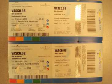 Фотоий: надувательство билеты согласия VASCO TOUR 2008 - MILANO