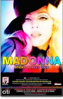 Фотоий: надувательство билеты согласия MADONNA STICKY&SWEET TOUR - ROMA