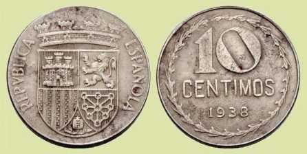 Фотоий: надувательство штемпеля/почтовые карточки 10 CENTIMOS 1938 CASTELLON